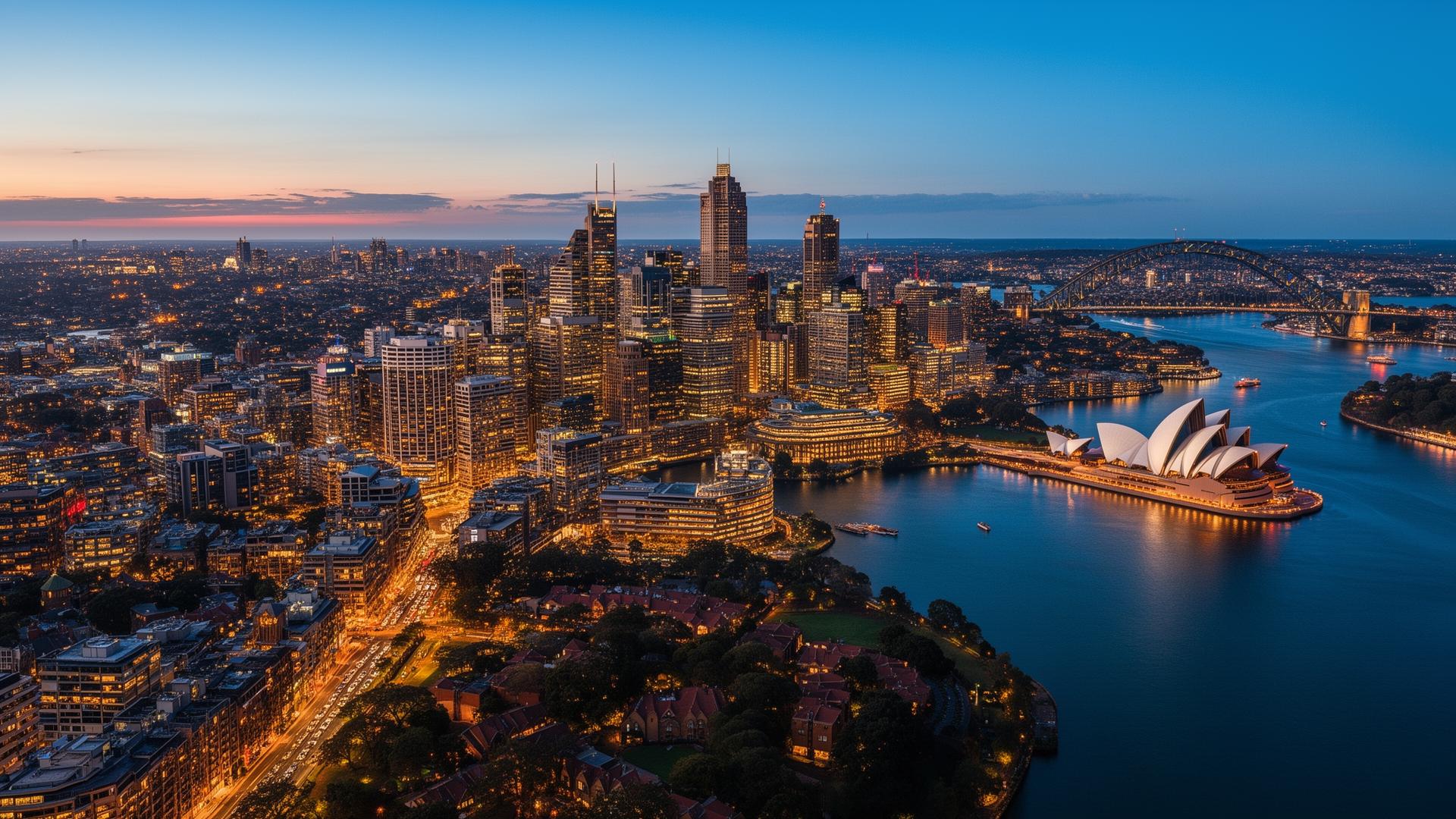 Australian city skyline